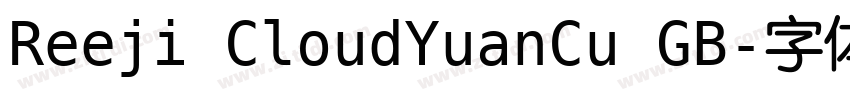 Reeji CloudYuanCu GB字体转换